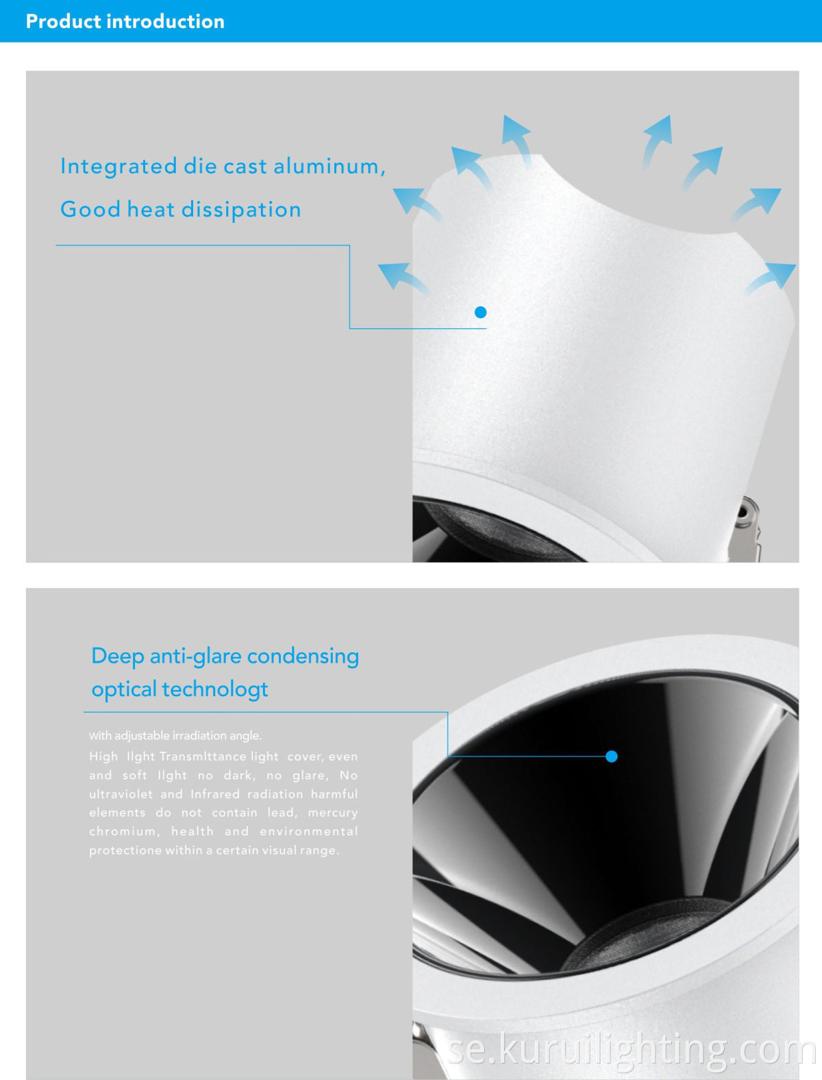 12w Led Recessed Downlight